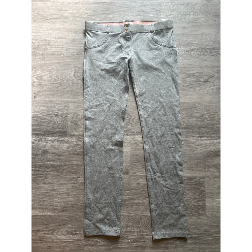 Freddy size 10 WR.UP regular classic rise full length pants in a light gray